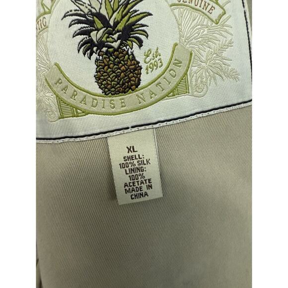 Tommy Bahama Jacket 100% Silk Blazer Men’s XL Unstructured‎ Pockets Tan/Khaki - Picture 10 of 16